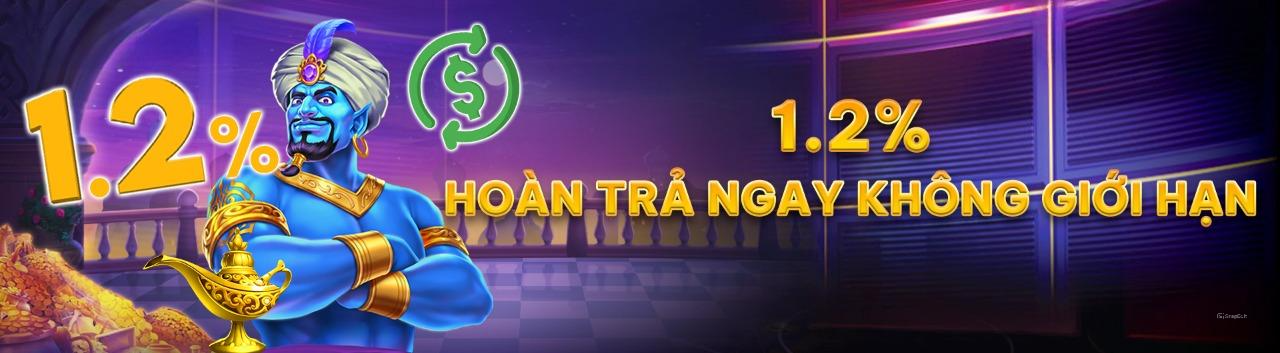 1.2% HOÀN TRẢ KHÔNG GIỚI HẠN